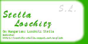 stella loschitz business card